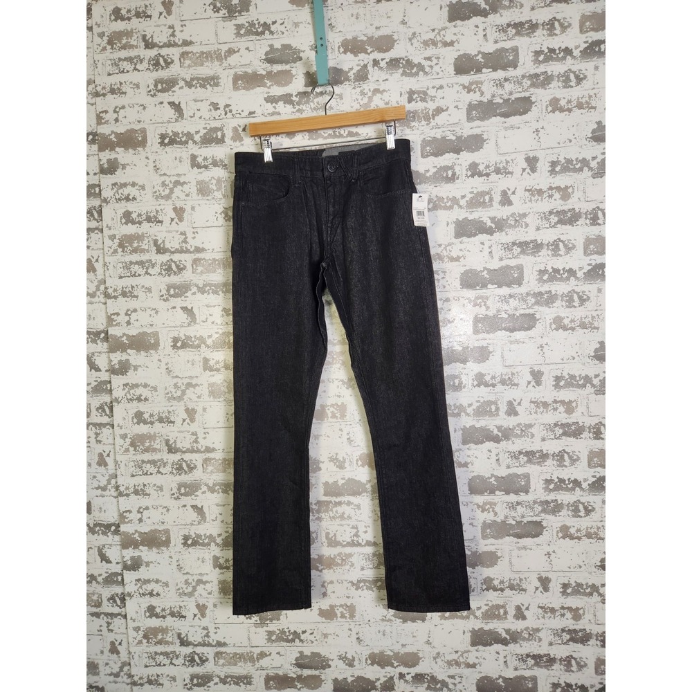 Volcom Vorta Slim Straight Jeans Size 30 X 32 Black Skateboarding Urban Denim‎